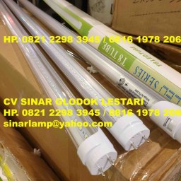 Lampu TL T8 LED Bening 18 Watt Putih 1 Baris 120cm